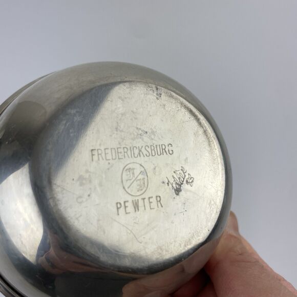 Fredericksburg Pewter Small 4" Classic Bowl Signed By Felder '83 Tableware - Picture 4 of 7